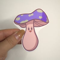 Image 3 of Purple Mushroom Die Cut Sticker