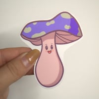 Image 4 of Purple Mushroom Die Cut Sticker