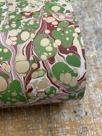 Image 3 of 'one-of-a-kind' hand marbled paper No.10 - Candy Stripe