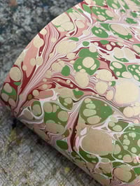 Image 4 of 'one-of-a-kind' hand marbled paper No.10 - Candy Stripe