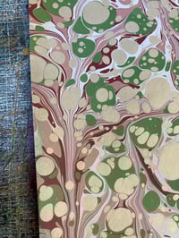 Image 5 of 'one-of-a-kind' hand marbled paper No.10 - Candy Stripe