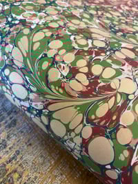Image 1 of 'one-of-a-kind' hand marbled paper No.7 - Cherry Baby