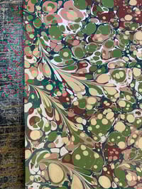 Image 5 of 'one-of-a-kind' hand marbled paper No.7 - Cherry Baby
