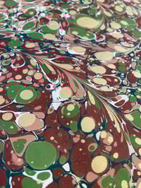 Image 2 of 'one-of-a-kind' hand marbled paper No.7 - Cherry Baby