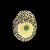 Image 2 of XXL. 3D Cute Hedgehog - Flameworked Glass Sculpture Bead