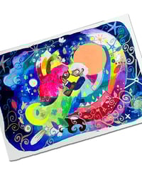 Image 1 of A6 - Les bonnes amies - illustration originale