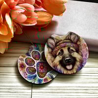 Image 1 of Car Coasters (Hippie Dog Breeds)