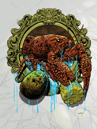 "Crawfish Boil (White Marble)" 18 x 24" Art Print