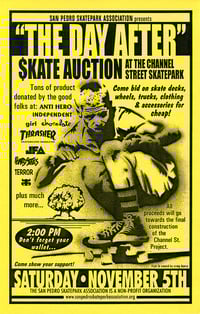 Image 3 of CHANNEL ST. SKATEPARK BENEFIT V @ La Zona Rosa #2, 11/4/05 → flyer lot