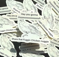 Nuggie Crow Vinyl Sticker
