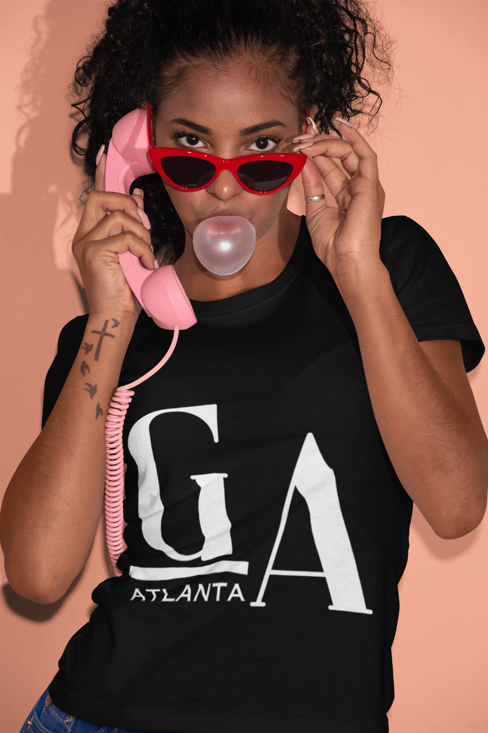 Image of Atlanta, Unisex Cotton Tee