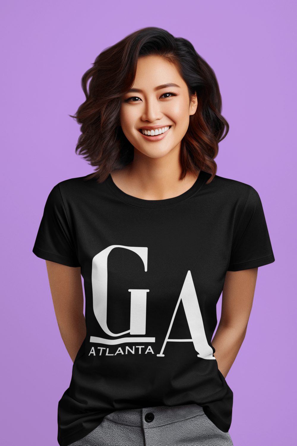 Image of Atlanta, Unisex Cotton Tee