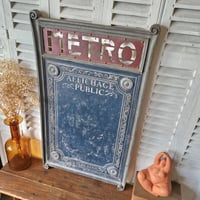 Image 2 of ANCIEN PANNEAU D'AFFICHAGE DU MÉTRO PARISIEN