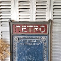 Image 3 of ANCIEN PANNEAU D'AFFICHAGE DU MÉTRO PARISIEN