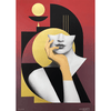 Sérigraphie Bauhaus Rouge feu - 50x70cm