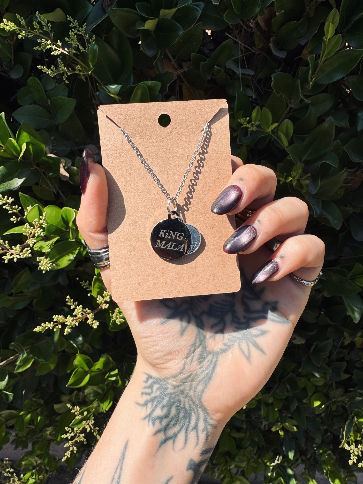 Image of PRAY FOR HER - SLIDING COIN REVEAL NECKLACE