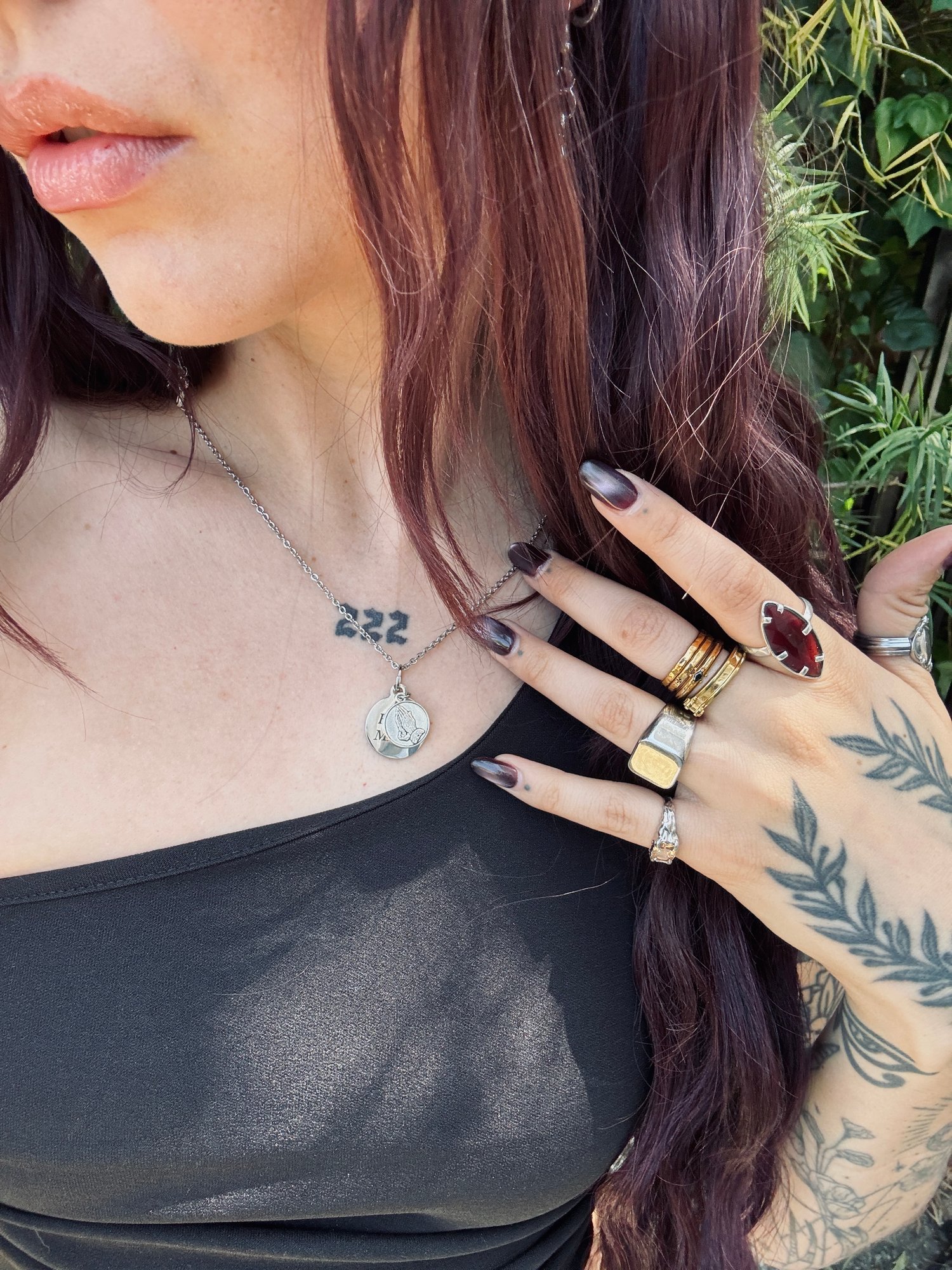 Image of PRAY FOR HER - SLIDING COIN REVEAL NECKLACE