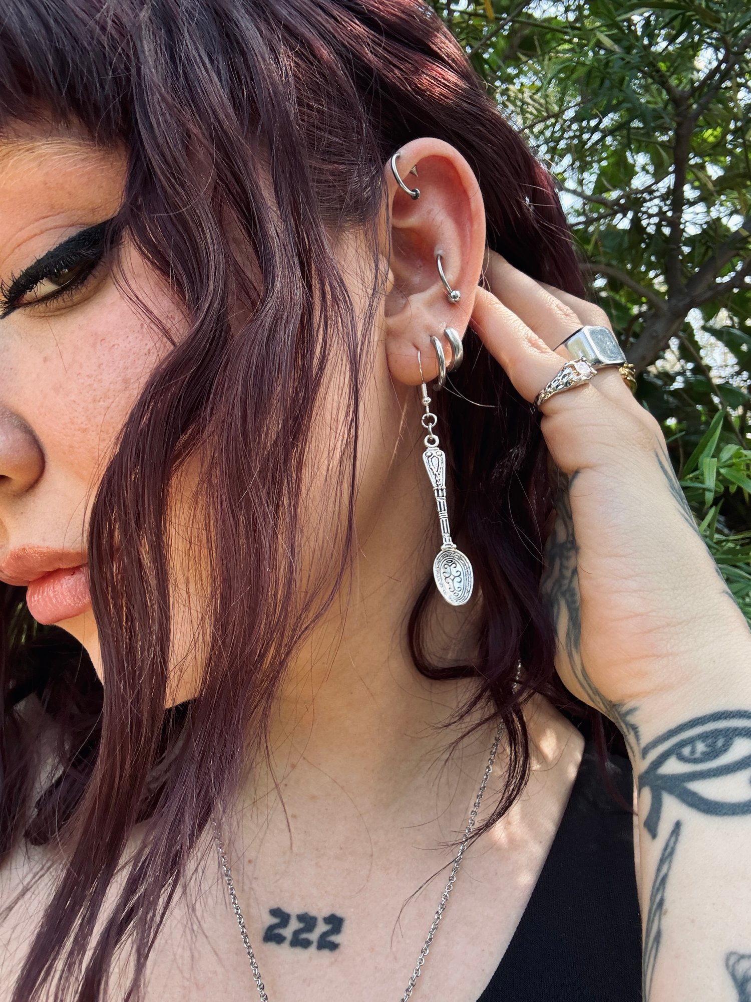Image of ON A SILVER SPOON - EARRINGS