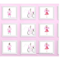 Image 2 of FASHION ILLUSTRATION ART PRINT:  XOXO love letter