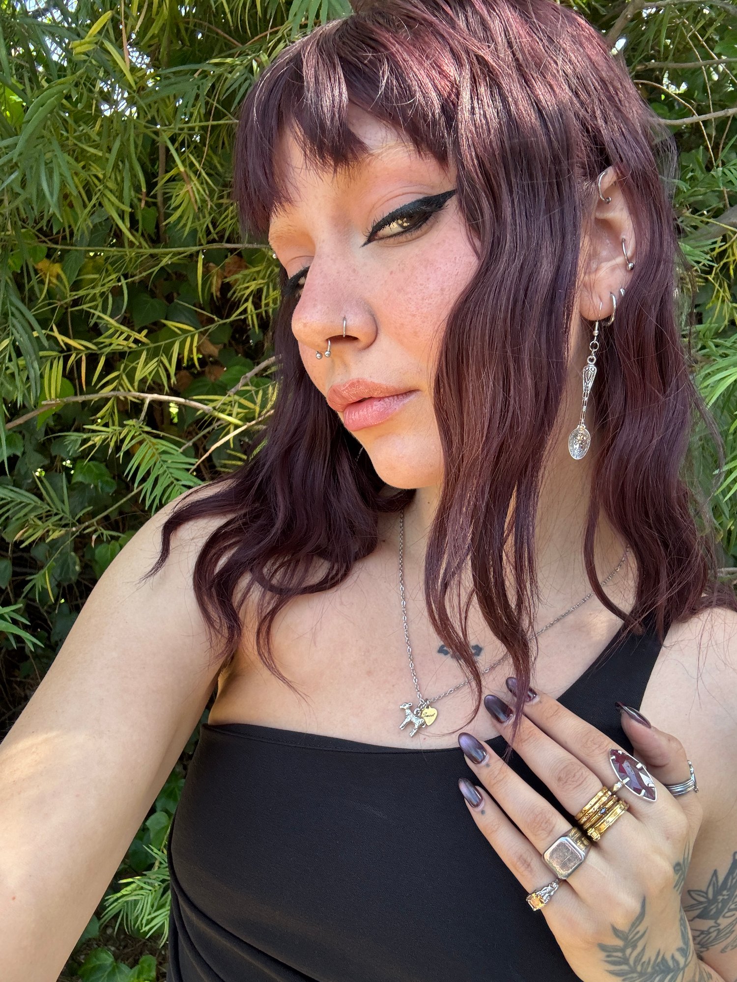 Image of THE SWEET LAMB - MIXED METAL NECKLACE