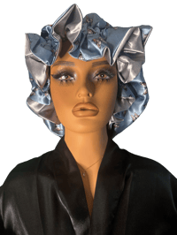 Image 4 of Printed Ruffle Double Satin