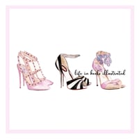 FASHION ILLUSTRATION ART PRINT: SHOE FANCY