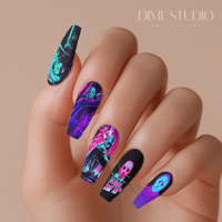 Image 1 of RETRO JASON VOORHEES NAIL DECALS