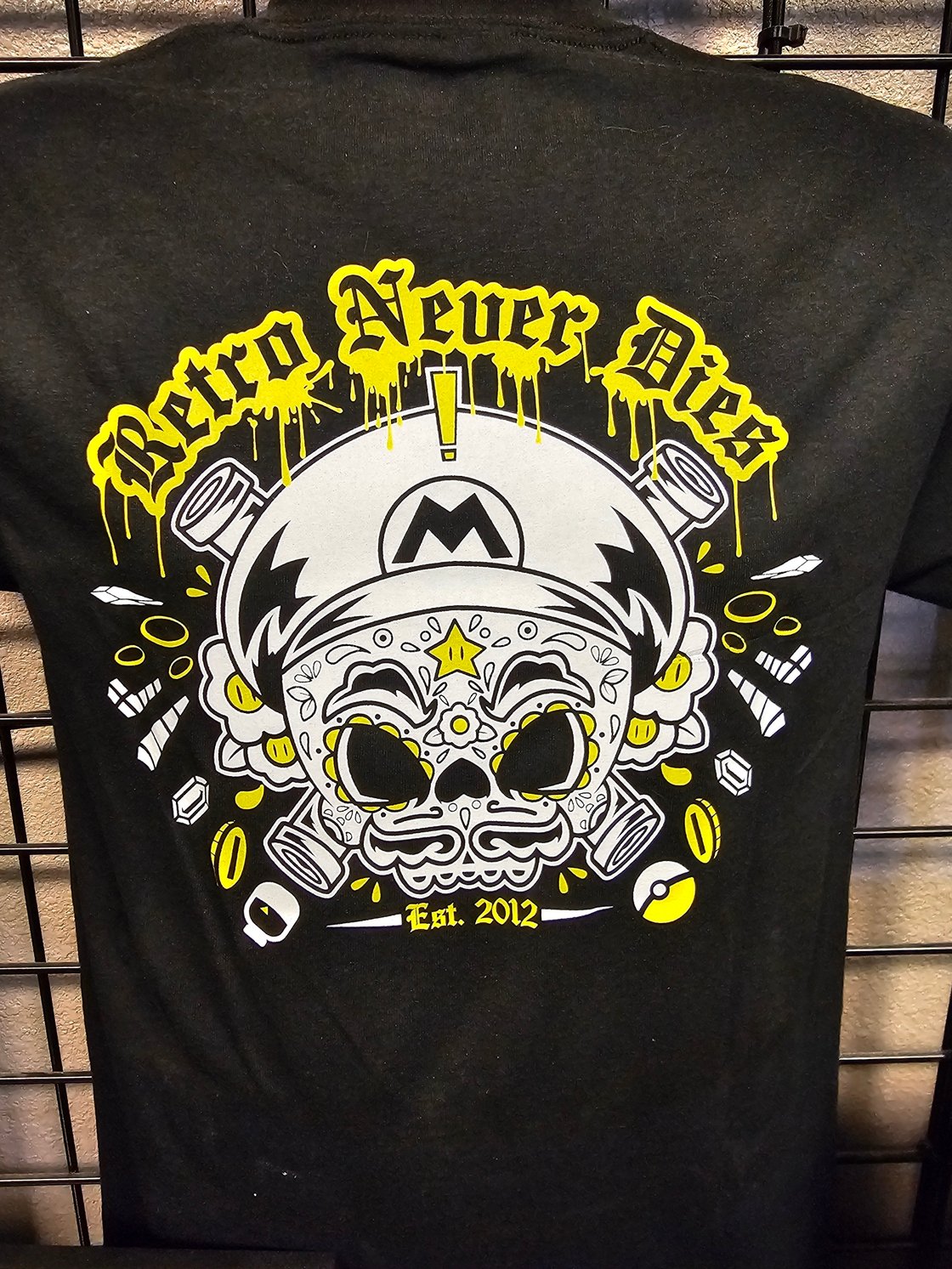 Image of TGZ Official Mario Skull T-Shirt + Keychain Bundle