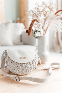 Image 1 of Jázmin horgolt crossbody táska - Zab