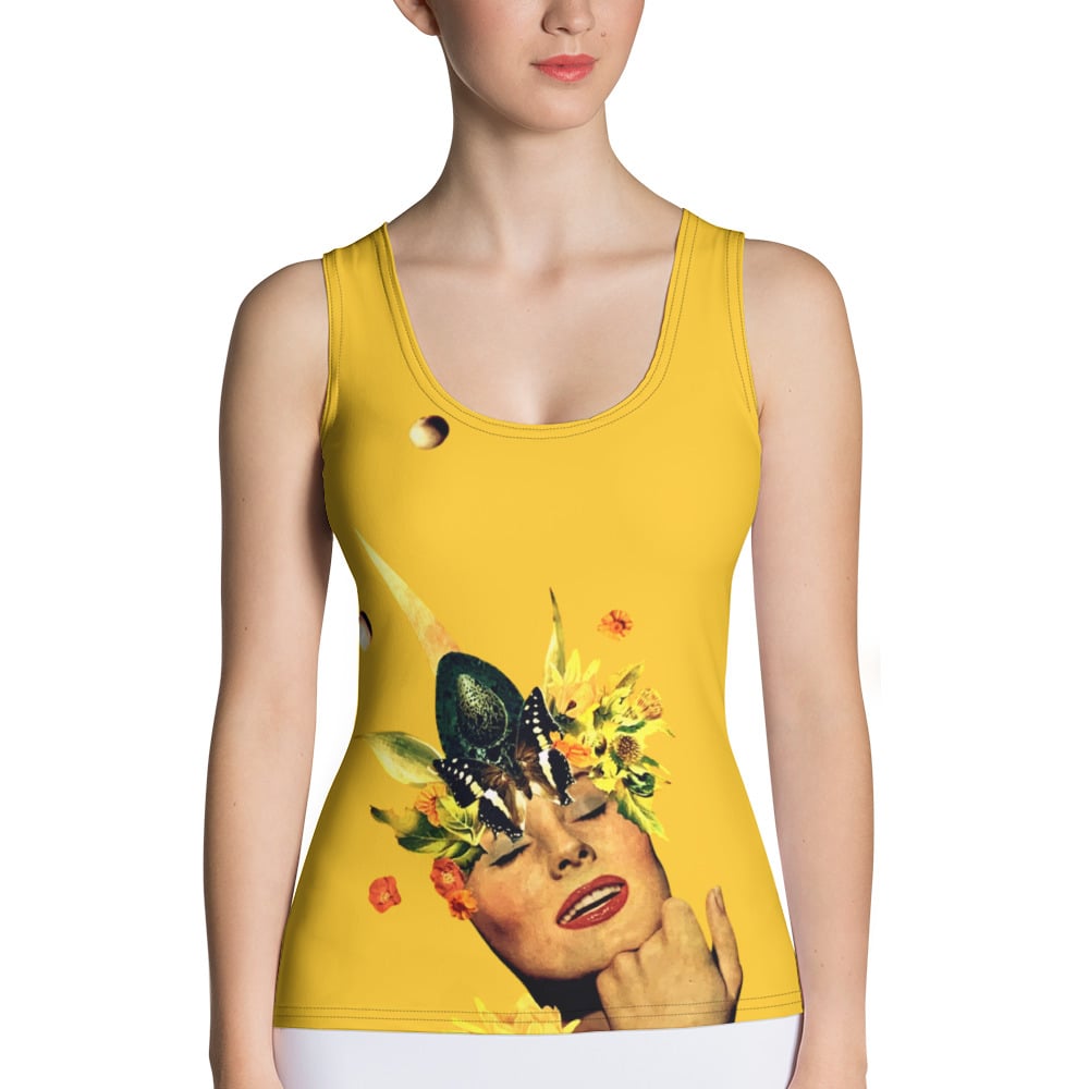 Image of Magical Unicorn - Yellow Tank Top