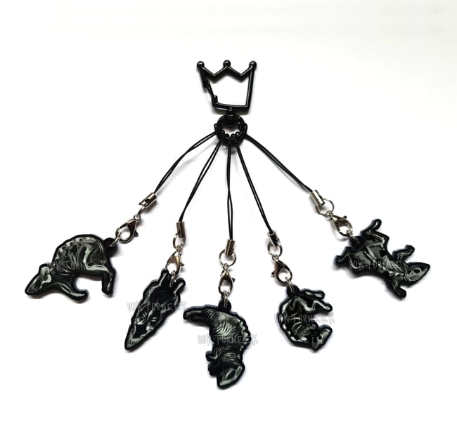 Rat King Acrylic Cluster Charm