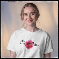 Image 1 of T-Shirt Donna G - Non je ne regriette rien (UR138)