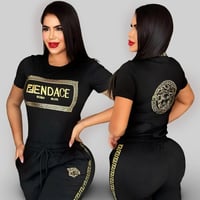 Image 1 of Golden Muse Luxe Tracksuit Set