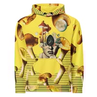 Image 3 of Yellow Shroomie - All Over Print - Unisex Pullover Hoodie