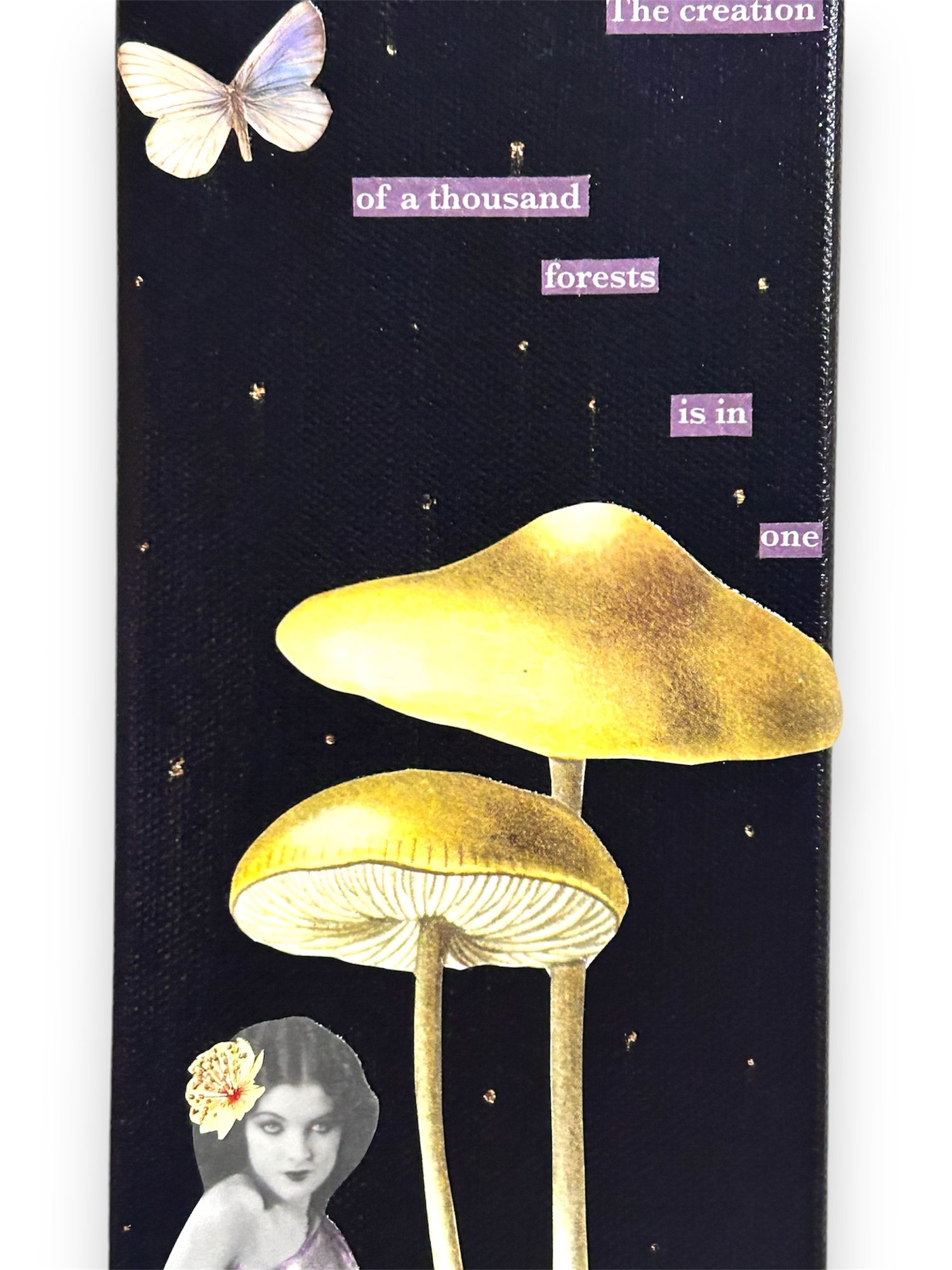 Image of Original Art - OOAK Collage - Mushroom Art - Vintage Collage - From One...