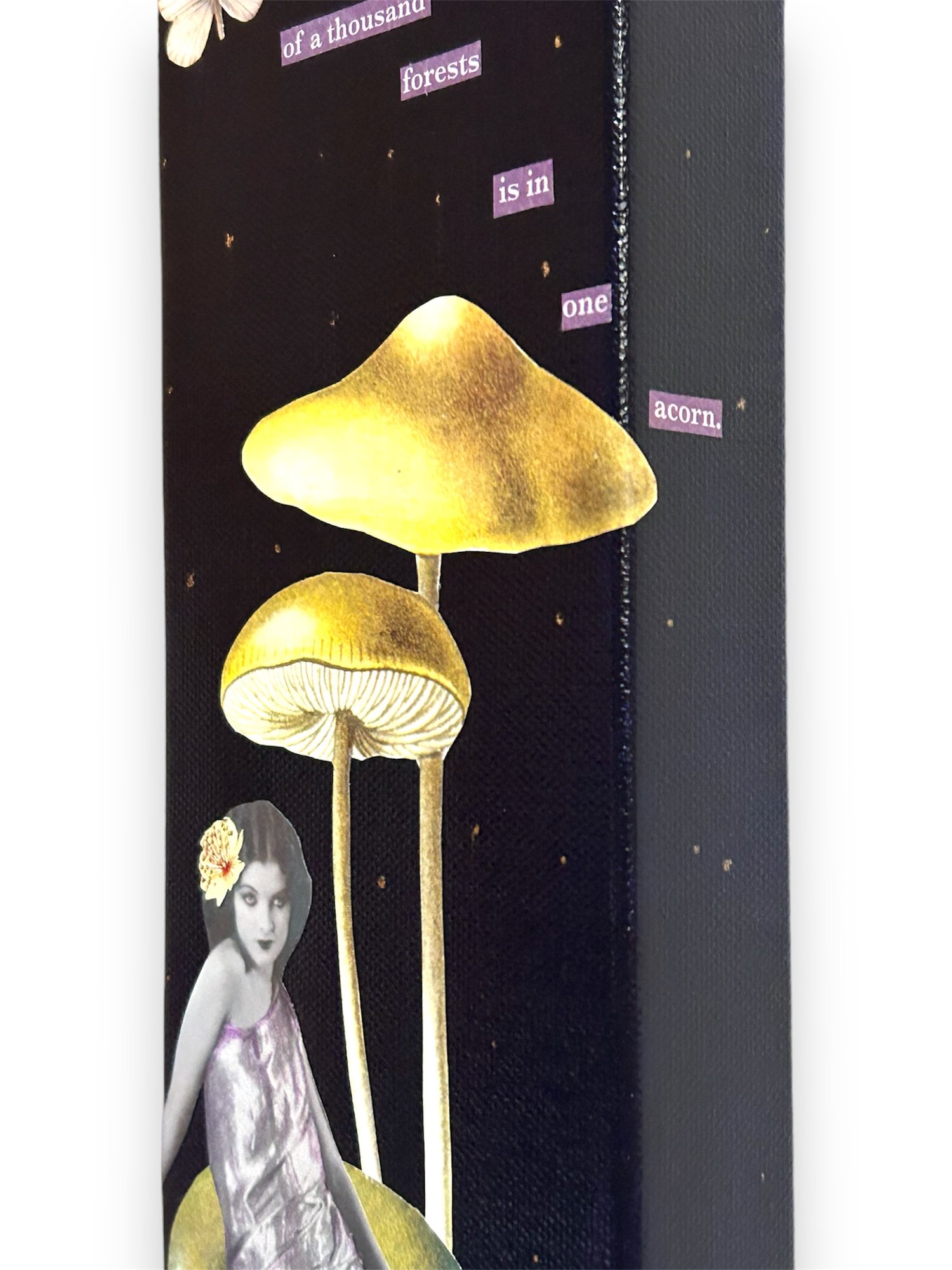 Image of Original Art - OOAK Collage - Mushroom Art - Vintage Collage - From One...