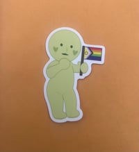 little green guy pride sticker