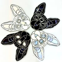 Image 1 of three Eyed Sphinx Cat-Cream/pink/clear