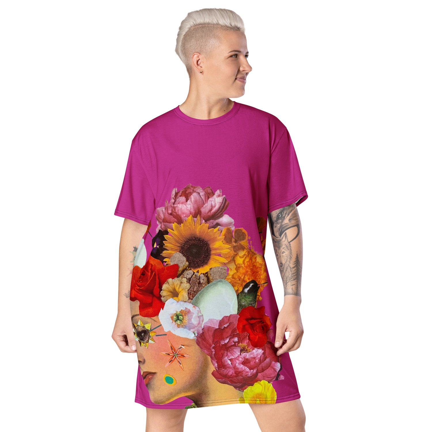 Image of She Doesn't Let Life Drag Her Down - T Shirt Dress