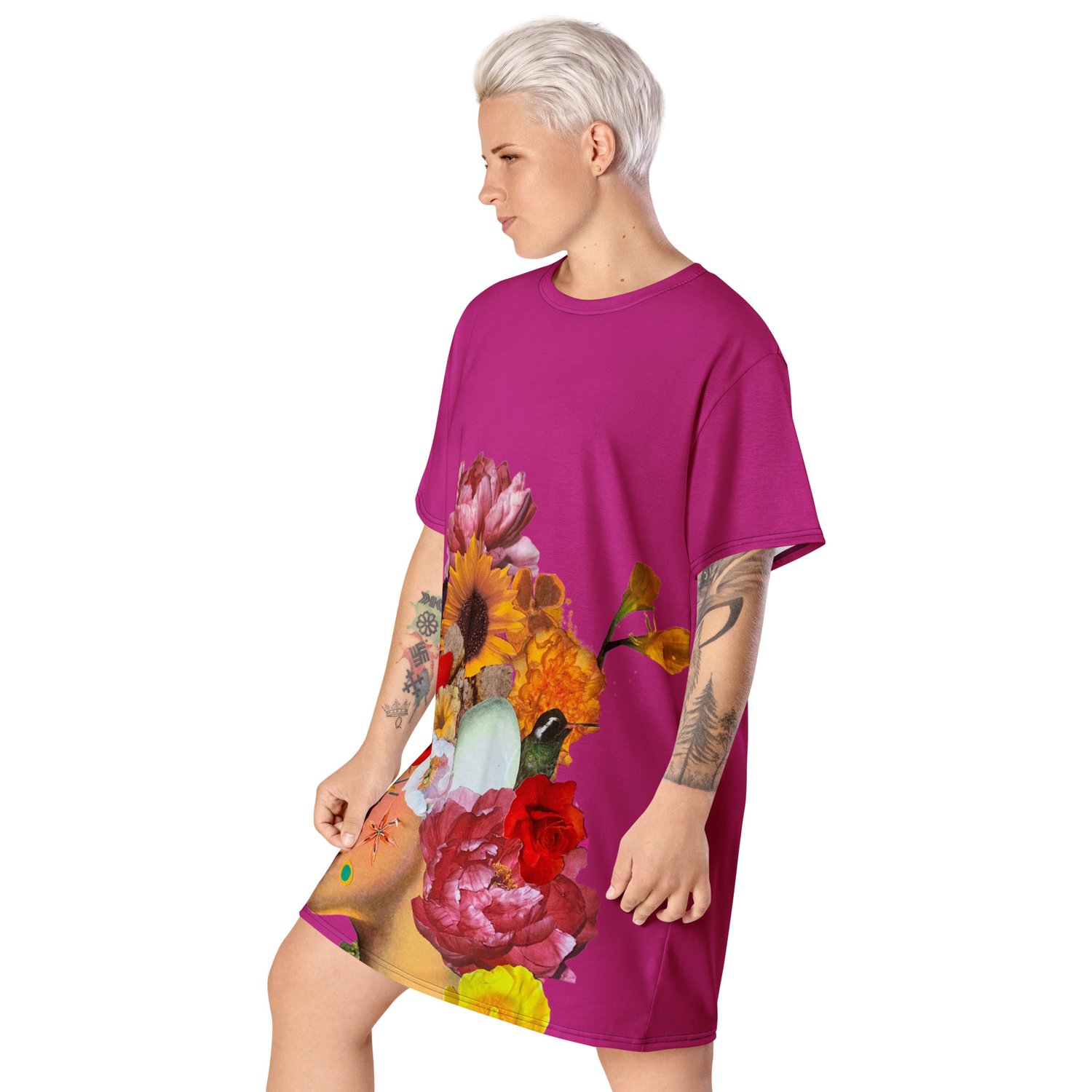 Image of She Doesn't Let Life Drag Her Down - T Shirt Dress