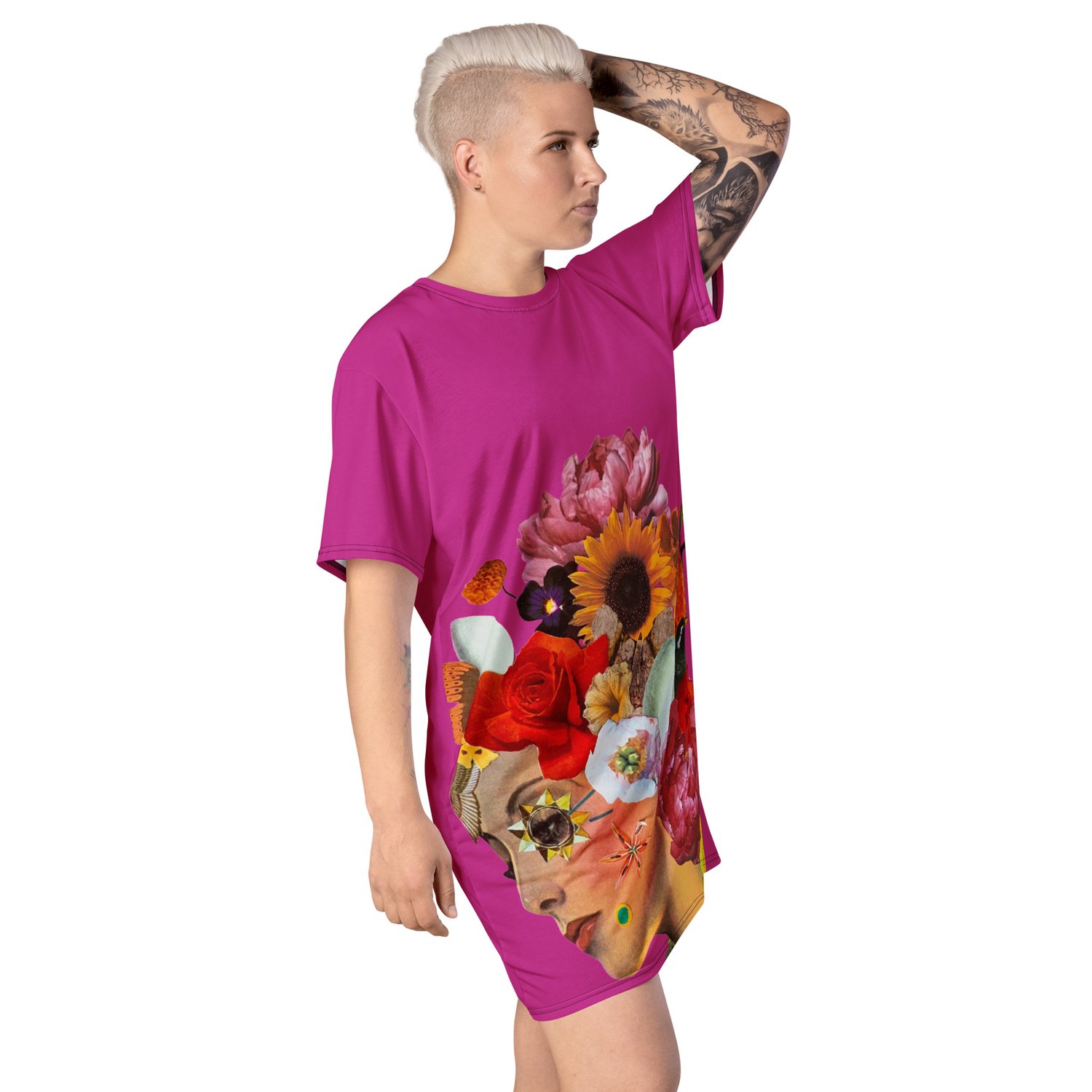 Image of She Doesn't Let Life Drag Her Down - T Shirt Dress