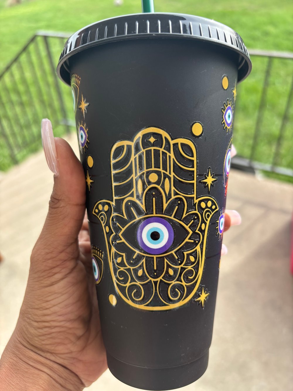 Image of Evil Eye Starbucks Cup