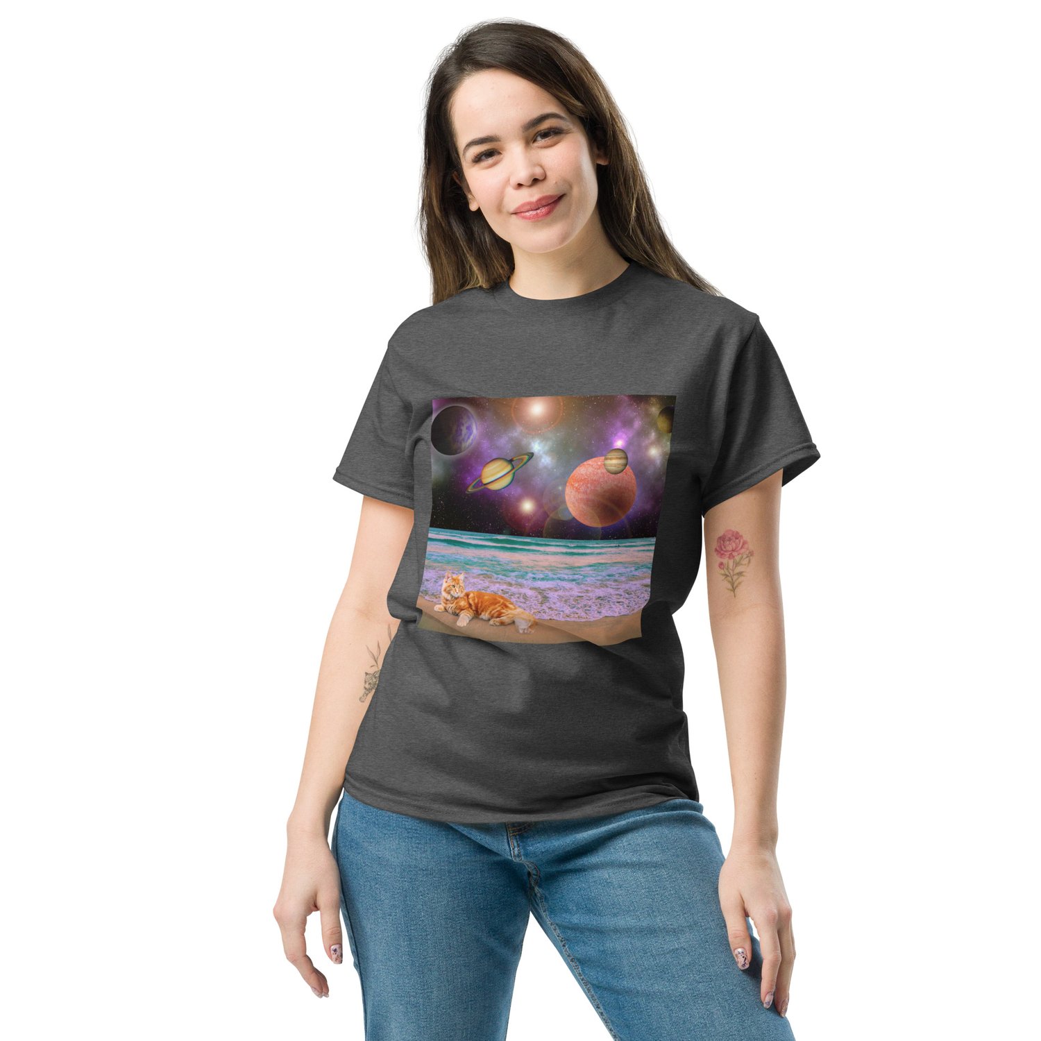 Image of CATching Planetary Rays - Unisex Classic Fit T-Shirt