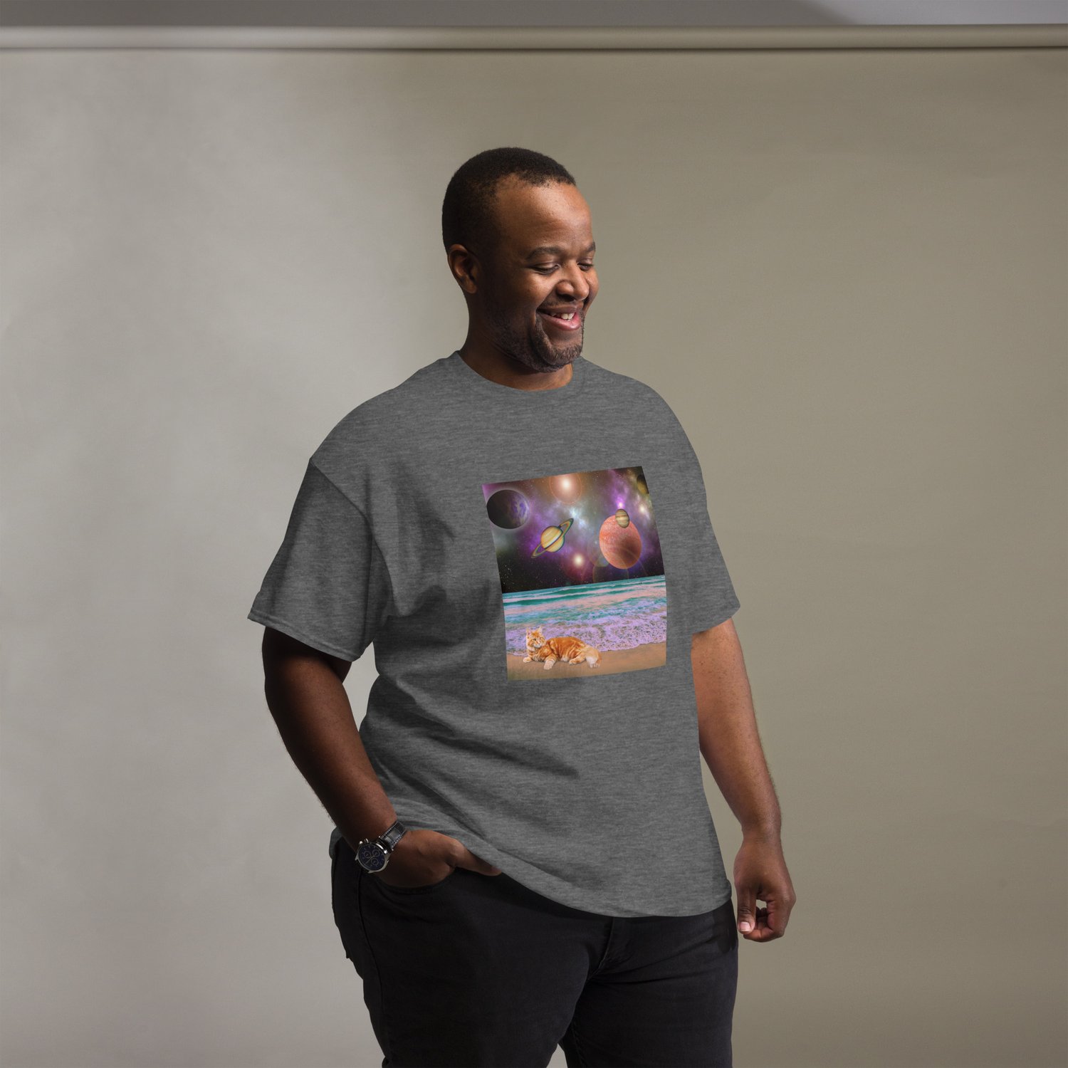 Image of CATching Planetary Rays - Unisex Classic Fit T-Shirt