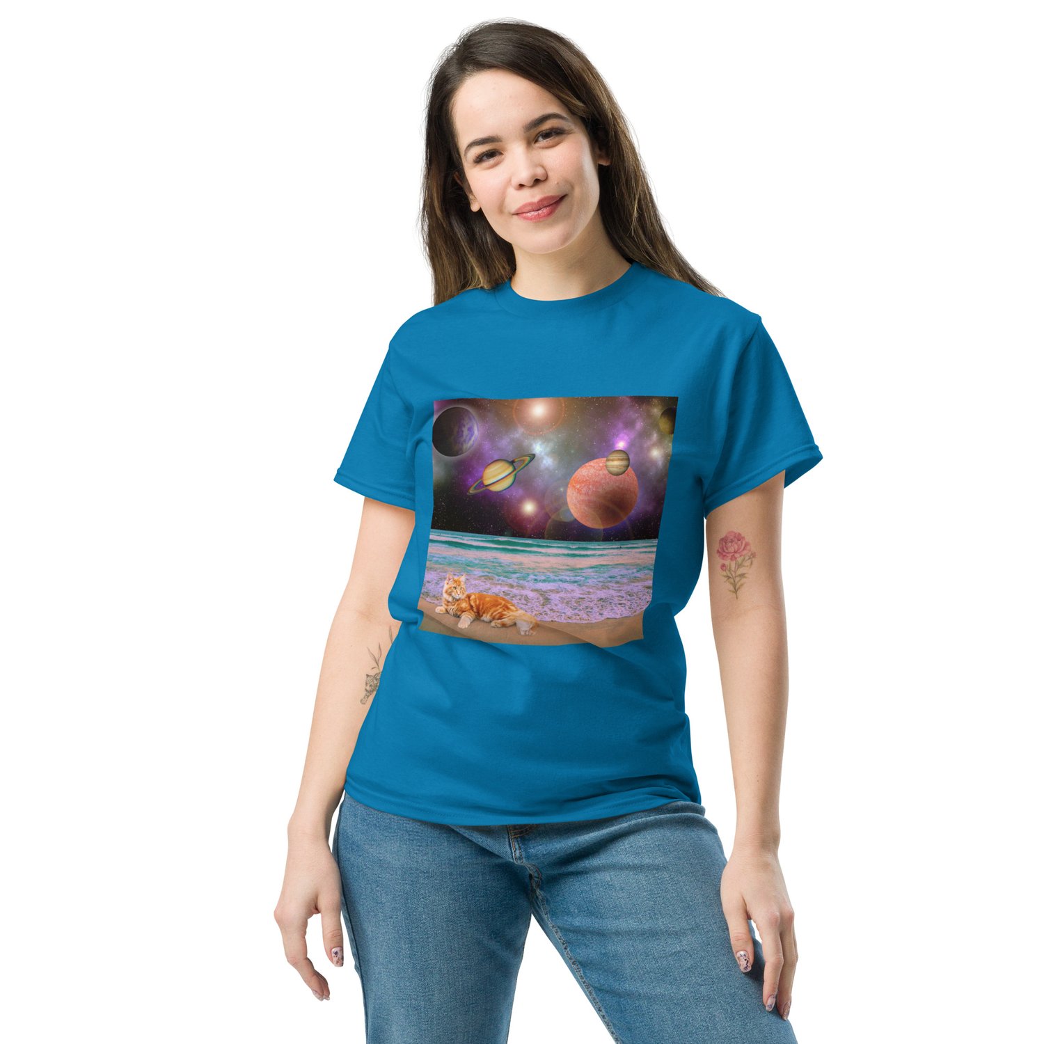 Image of CATching Planetary Rays - Unisex Classic Fit T-Shirt