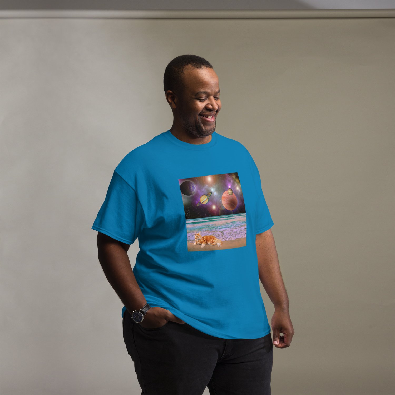 Image of CATching Planetary Rays - Unisex Classic Fit T-Shirt