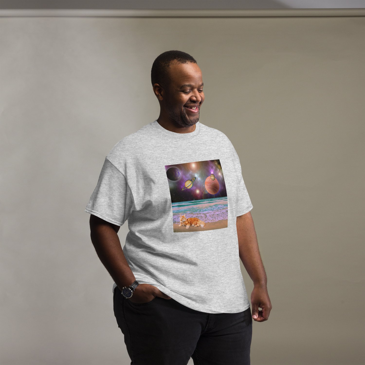 Image of CATching Planetary Rays - Unisex Classic Fit T-Shirt