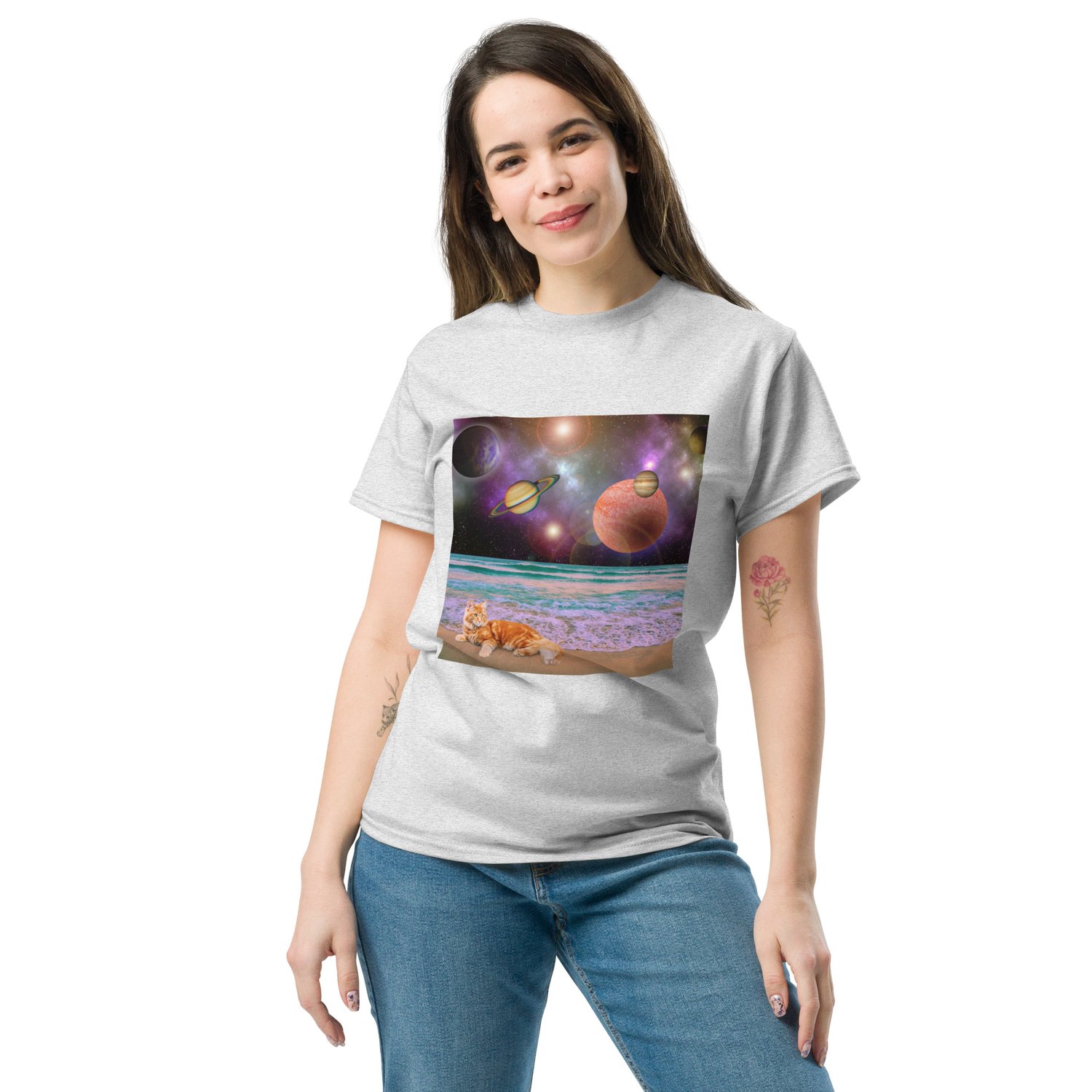 Image of CATching Planetary Rays - Unisex Classic Fit T-Shirt