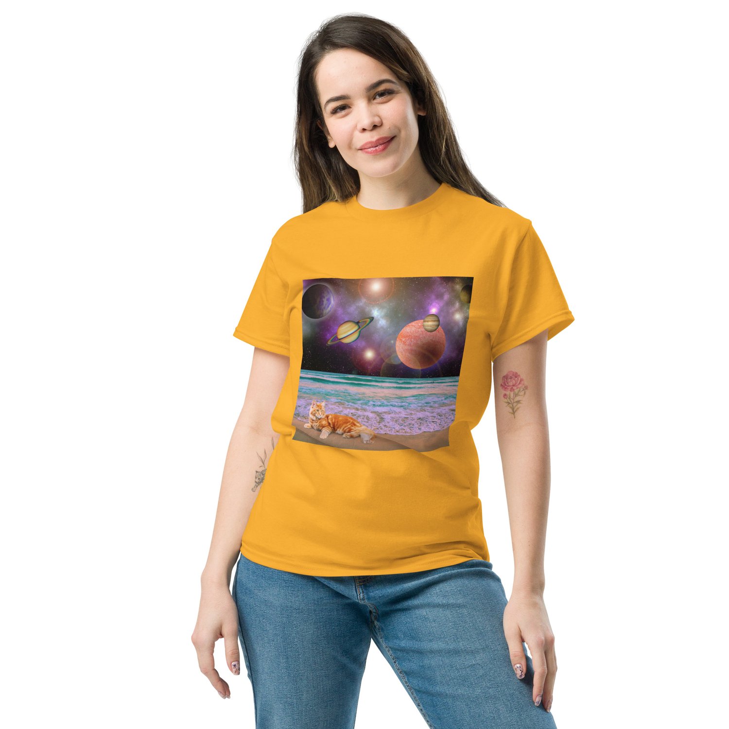 Image of CATching Planetary Rays - Unisex Classic Fit T-Shirt