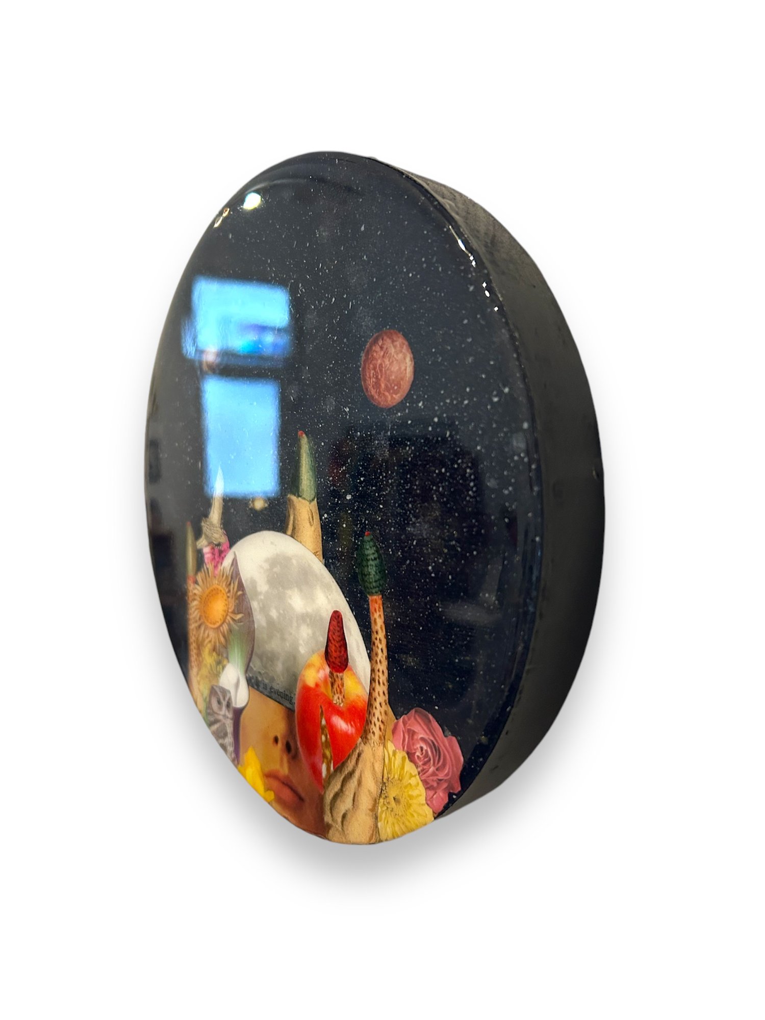 Image of Original Art - Collage Art - Lunar - Moonrise - OOAK